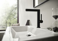 Смеситель для раковины Hansgrohe Finoris 76060670 Черный матовый латунь