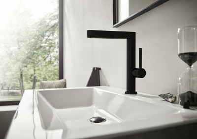 Смеситель для раковины Hansgrohe Finoris 76060670 Черный матовый латунь