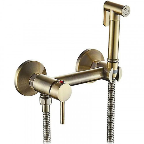 Гигиенический душ со смесителем Viko V-4938 Бронза латунь на стену