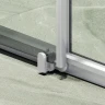 Душевая дверь Maybah Glass MGD-1277-5 1500x1950 раздвижная профиль Хром матовый стекло прозрачное