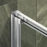 Душевая дверь Maybah Glass MGD-1277-5 1500x1950 раздвижная профиль Хром матовый стекло прозрачное