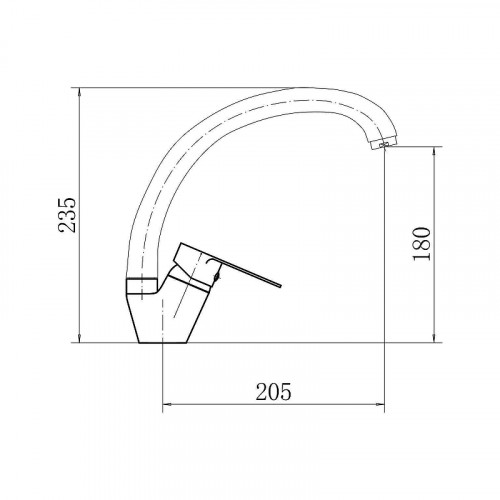 Смеситель для кухни Fashun A54113-7 цвет Черный