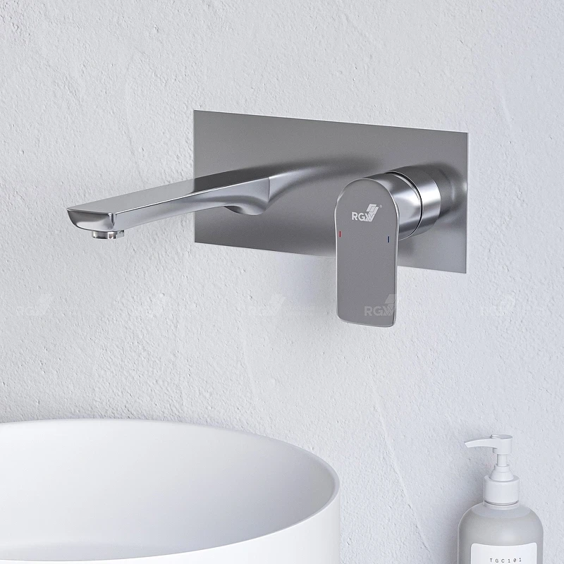 Смеситель для раковины RGW Shower Panels SP-46 51140546-01 Хром латунь встраиваемый