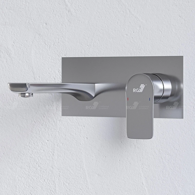 Смеситель для раковины RGW Shower Panels SP-46 51140546-01 Хром латунь встраиваемый