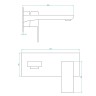 Смеситель для раковины RGW Shower Panels SP-46 51140546-01 Хром латунь встраиваемый