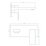 Смеситель для раковины RGW Shower Panels SP-46 51140546-01 Хром латунь встраиваемый