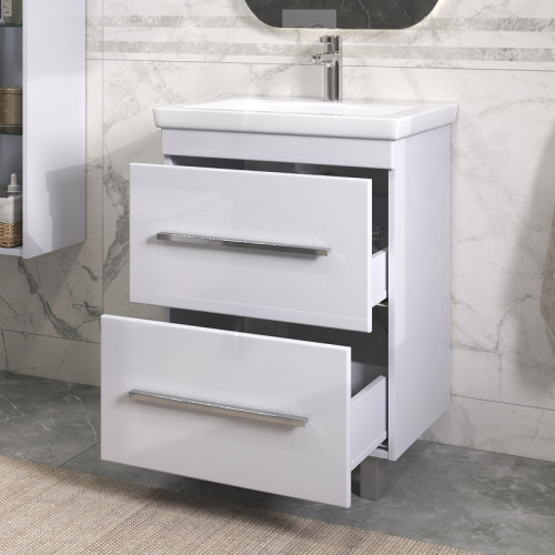 Тумба под раковину Vigo Land 60 19 цвет Белый