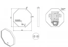 Зеркало Esbano ES-3311SD 60x60 ESMR3311SD с подсветкой Черный