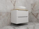 Тумба под раковину Style Line Бали 70 ЛС-00002338 подвесная Белый софт МДФ / ЛДСП