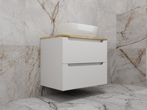 Тумба под раковину Style Line Бали 70 ЛС-00002338 подвесная Белый софт МДФ / ЛДСП