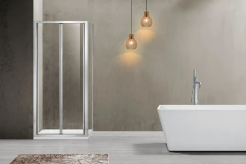 Душевой уголок Vincea Garda 80x80 VSR-1G8080CL профиль Хром стекло прозрачное