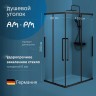 Душевой уголок AM.PM Func 120x90 W84G-403-12090-BТ профиль Черный матовый стекло прозрачное