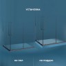 Душевой уголок AM.PM Func 120x90 W84G-403-12090-BТ профиль Черный матовый стекло прозрачное