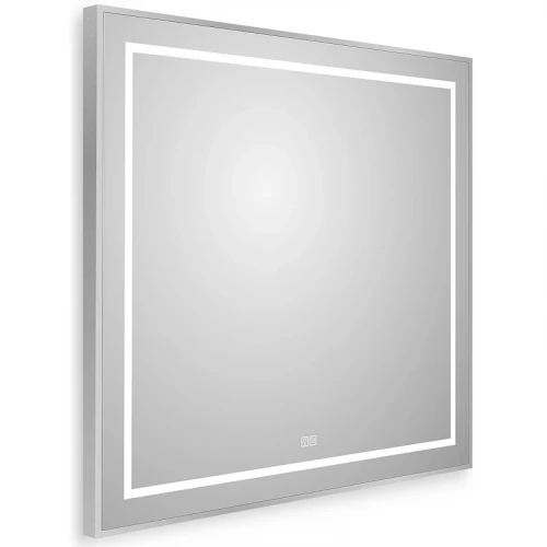 Зеркало BelBagno Kraft 80 SPC-KRAFT-800-800-LED-TCH-WARM с подсветкой Сатин с сенсорным выключателем и подогревом стекло