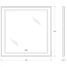 Зеркало BelBagno Kraft 80 SPC-KRAFT-800-800-LED-TCH-WARM с подсветкой Сатин с сенсорным выключателем и подогревом стекло