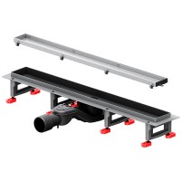 Душевой лоток AM.PM MasterFlow 60 W01SC-U11-060-04SB с решеткой Хром матовый / под плитку Tile