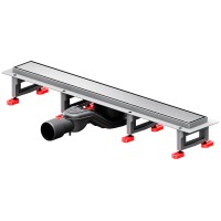 Душевой лоток AM.PM MasterFlow 60 W01SC-U11-060-04SB с решеткой Хром матовый / под плитку Tile