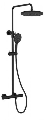 Душевая система Kaiser Serio 05577-2 с термостатом цвет Черный матовый