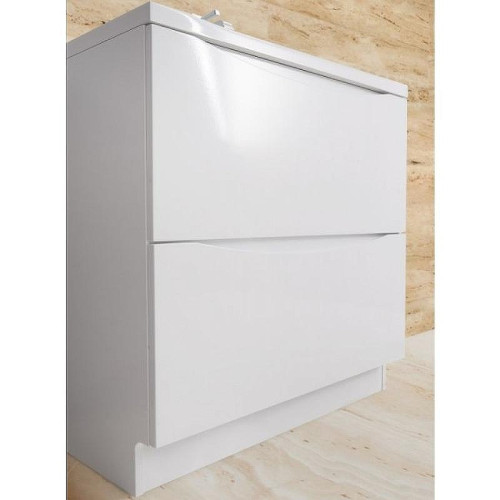 Тумба с раковиной BelBagno Marino 120 MARINO-1200-2C-PIA-BL-P+120 BB1200/450-LV-MR-PR Bianco Lucido