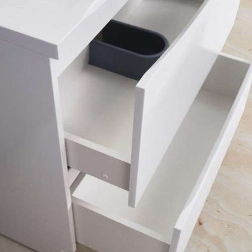 Тумба с раковиной BelBagno Marino 120 MARINO-1200-2C-PIA-BL-P+120 BB1200/450-LV-MR-PR Bianco Lucido