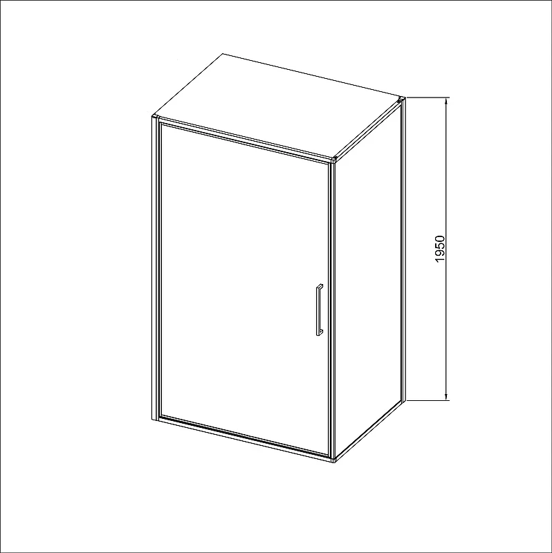 Душевой уголок Vincea Slim 8mm 90х90 VSR-4SLP9090CLB профиль Черный стекло прозрачное