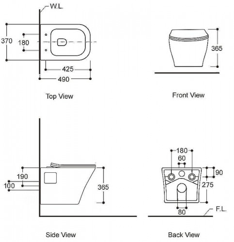 Унитаз Avimano Promotion 1000080 подвесной Белый глянцевый с сиденьем Микролифт