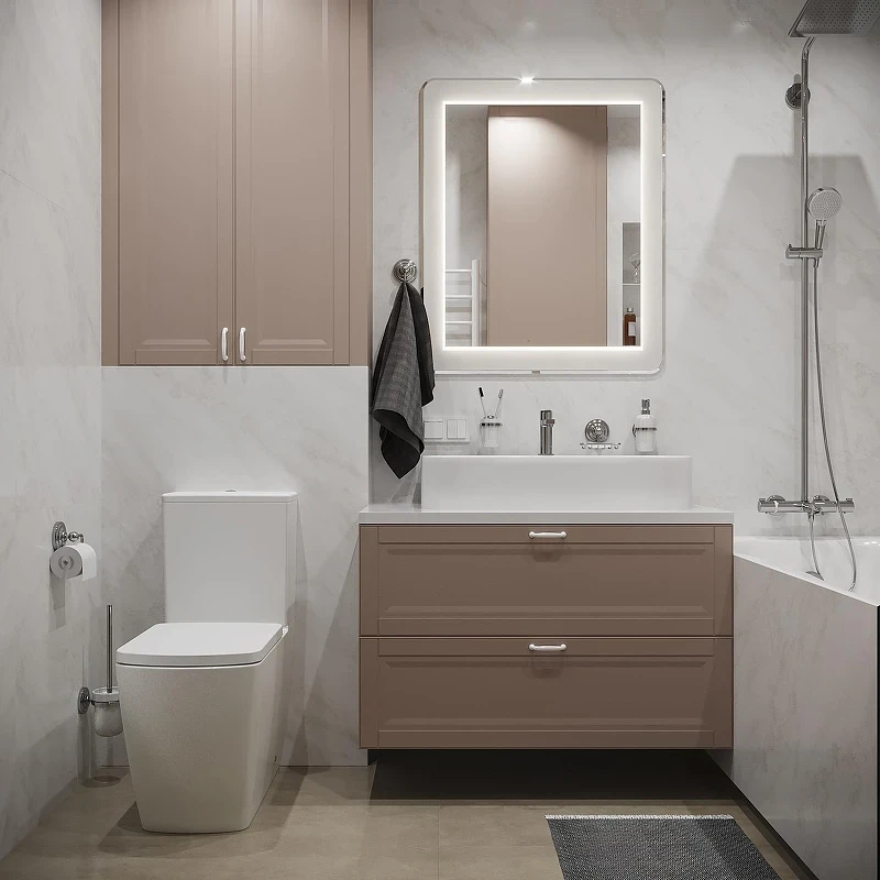 Унитаз компакт Lavinia Boho Aveo 3306010R цвет Белый глянцевый с бачком и сиденьем Микролифт