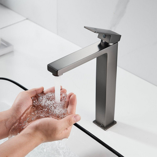 Смеситель для раковины Shevanik S9611T цвет Оружейная сталь