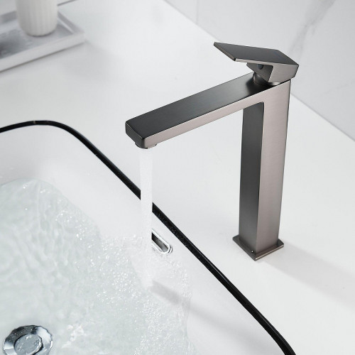 Смеситель для раковины Shevanik S9611T цвет Оружейная сталь