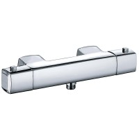 Смеситель для душа Kludi Q-Beo 504000542 с термостатом Хром на стену