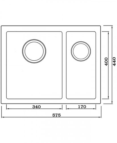 Кухонная мойка Seaman Eco Marino 57,5 R SME-575DRA.V цвет Нержавеющая сталь