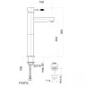 Смеситель для раковины Webert Rimini RI830402015 с донным клапаном Хром латунь