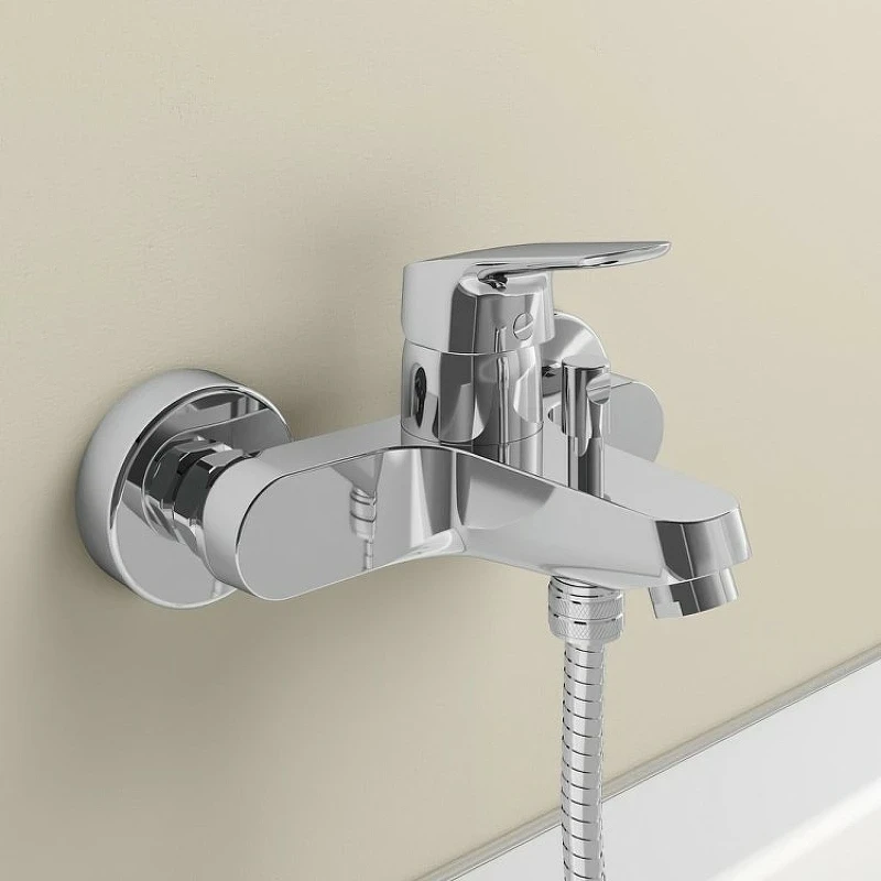 Смеситель для ванны Ideal Standard Ceraflex B1721AA Хром латунь на стену