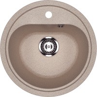 Кухонная мойка Ulgran Classic U-700-302 Песочная искусственный камень (литьевой мрамор) встраиваемый