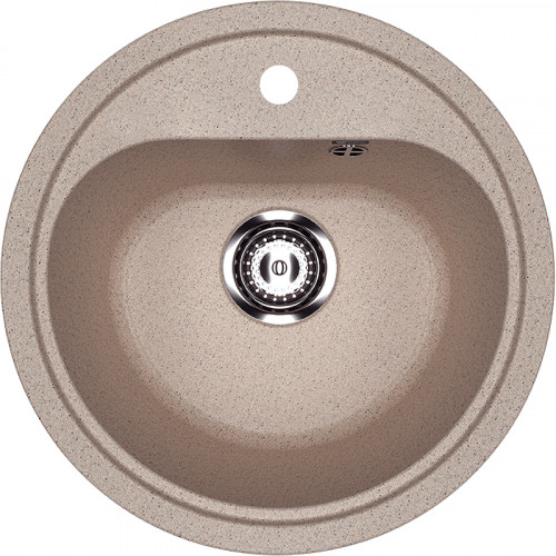 Кухонная мойка Ulgran Classic U-700-302 Песочная искусственный камень (литьевой мрамор) встраиваемый