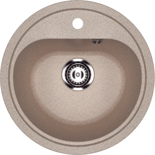 Кухонная мойка Ulgran Classic U-700-302 Песочная искусственный камень (литьевой мрамор) встраиваемый