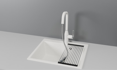 Смеситель для кухни Granula 8171 цвет Арктик