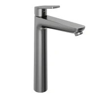 Смеситель для раковины Abelsberg Lineara UNF23509GM цвет Космическая сталь