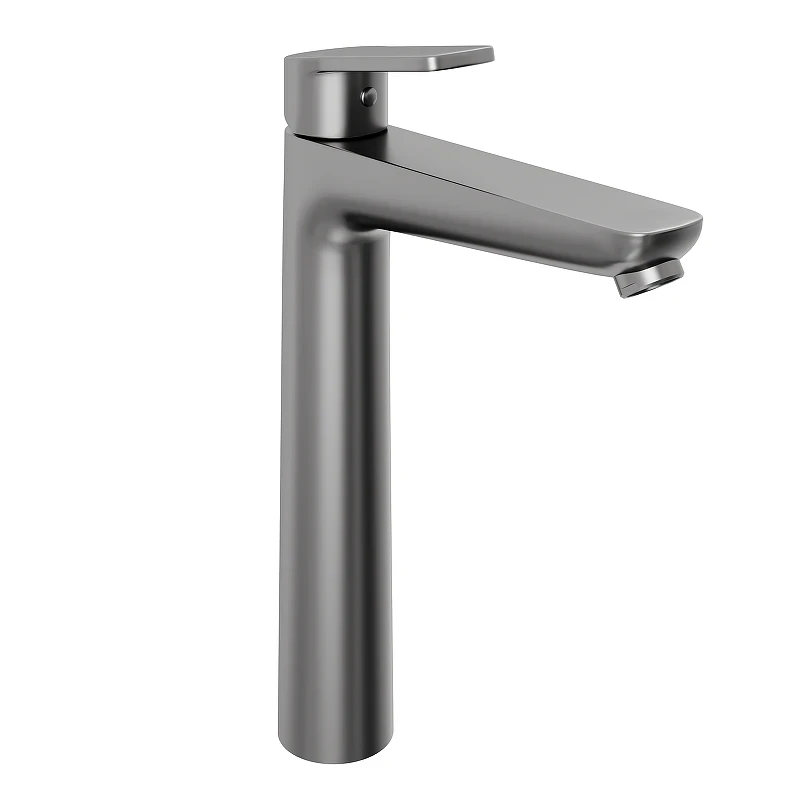 Смеситель для раковины Abelsberg Lineara UNF23509GM цвет Космическая сталь