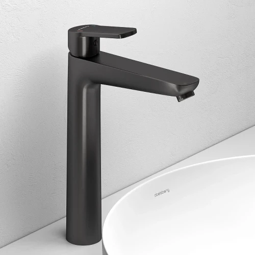 Смеситель для раковины Abelsberg Lineara UNF23509GM цвет Космическая сталь