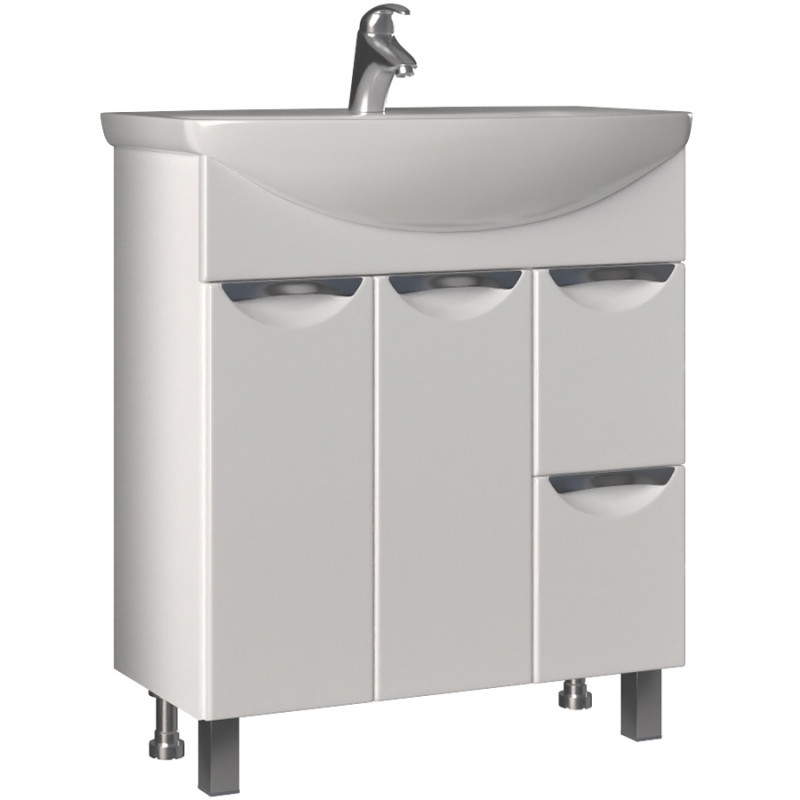 Тумба под раковину Vigo Callao 80 tn.CAL.BAL.80.2D.2Y Белая МДФ / ЛДСП