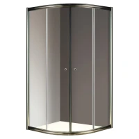 Душевой уголок Cezares Giubileo R2 80x80 GIUBILEO-R-2-80-SCORREVOLE-C-Br прозрачное стекло профиль Бронза