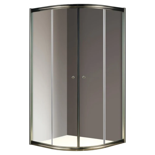 Душевой уголок Cezares Giubileo R2 80x80 GIUBILEO-R-2-80-SCORREVOLE-C-Br прозрачное стекло профиль Бронза