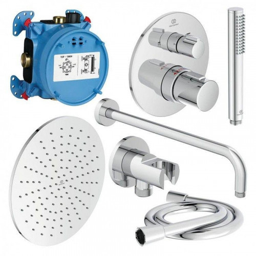 Душевая система Ideal Standard Ceratherm T100 A7573A5 с термостатом цвет Хром