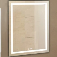 Зеркало Relisan Wendy 600х800 Гл000024378 с подсветкой с сенсорным выключателем и часами