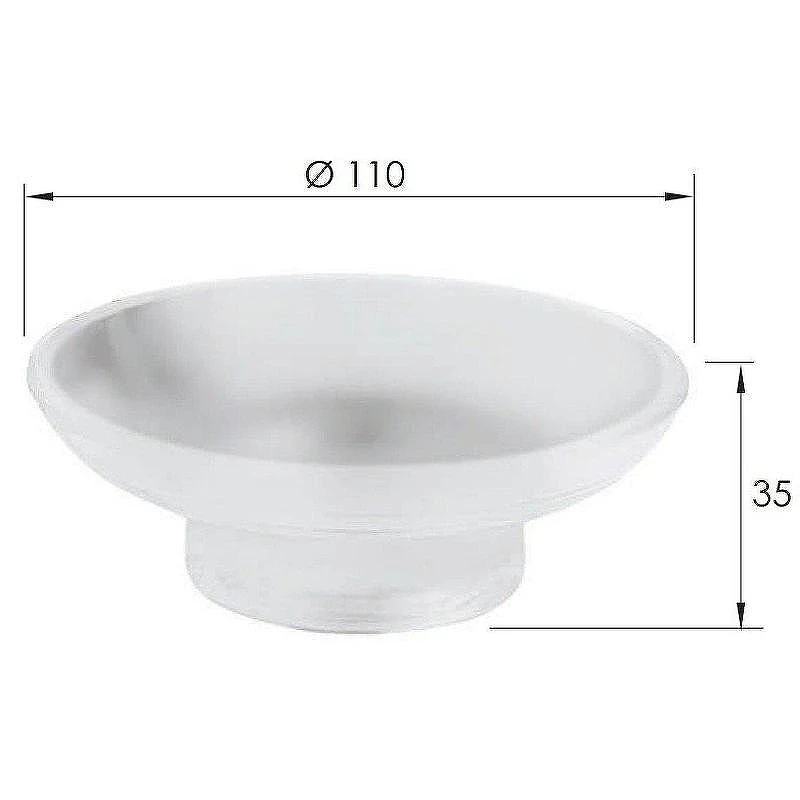 Мыльница Remer SQ ACGL10SU Белая