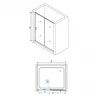 Душевая дверь RGW Passage PA-016B 120 350801612-24 профиль Черный стекло матовое-сатинат