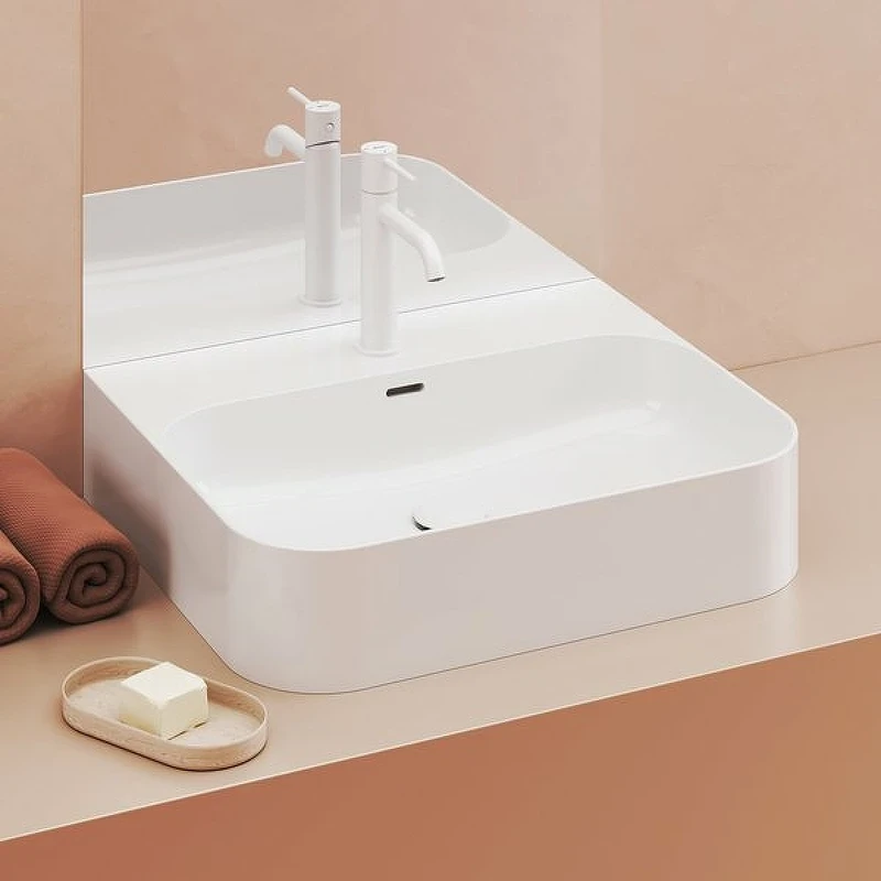 Раковина Ravak Ceramic Slim Wall R 55 XJX01155006 Белая накладная