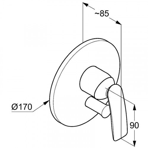 Смеситель для душа Kludi Balance 526509175 Белый Хром латунь встраиваемый