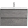 Тумба под раковину BelBagno Kraft 80 KRAFT 39-800/390-2C-SO-CG подвесная Cemento Grigio МДФ / ЛДСП